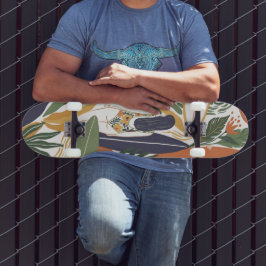 Retro Surf Club Mini Skateboard Bräda 18,5 Cm