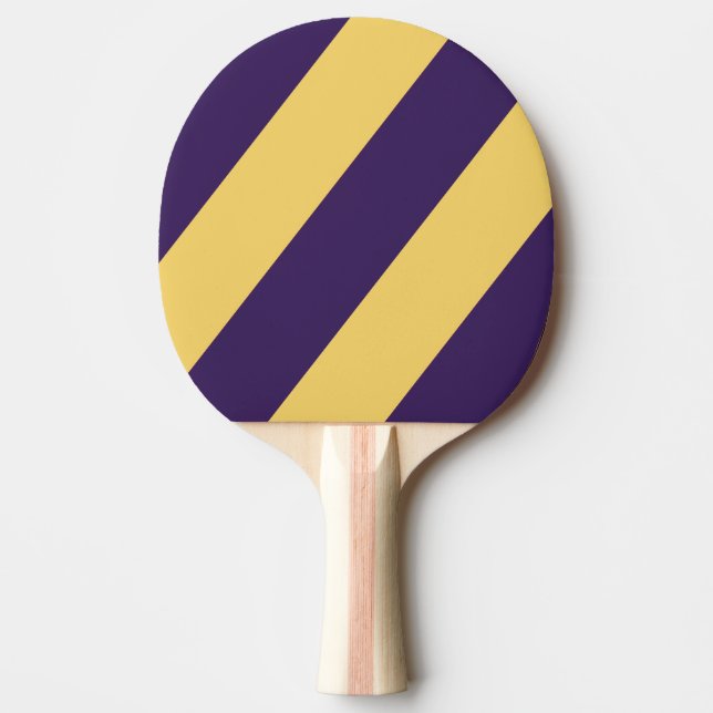 Retro Surf Solnedgång Djärva Ränder Pingisracket (Framsidan)