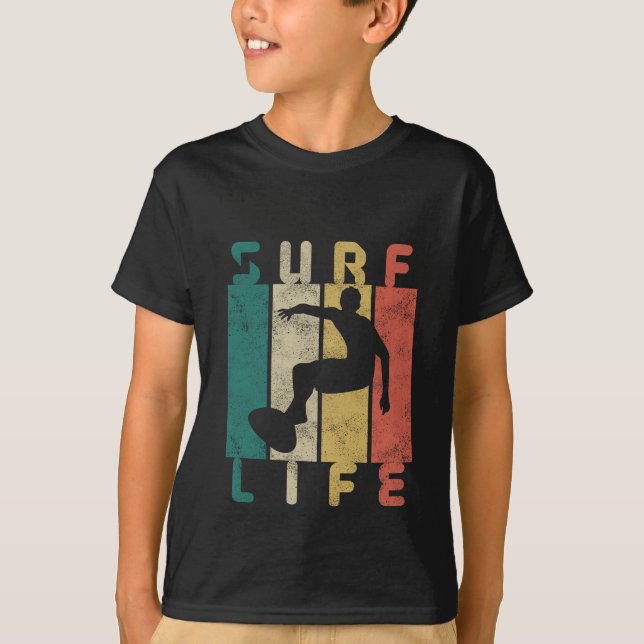 retro surf surfare present t shirt (Framsida)