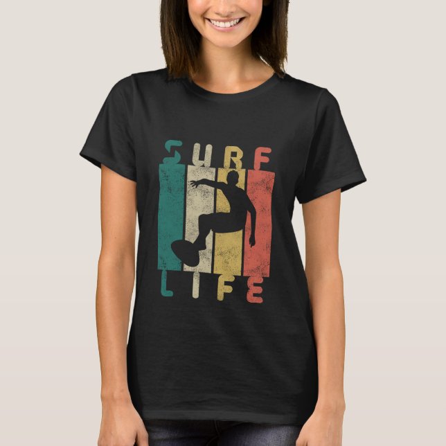 retro surf surfare present t shirt (Framsida)