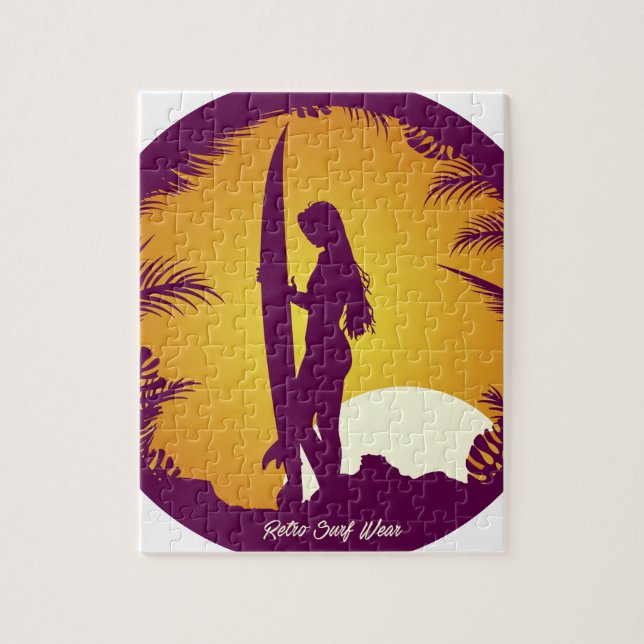 Retro surfabära pussel (Vertikal)
