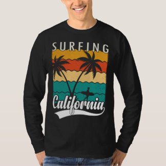 Retro Surfare Vintage Surfing Strand Sommarlov T Shirt