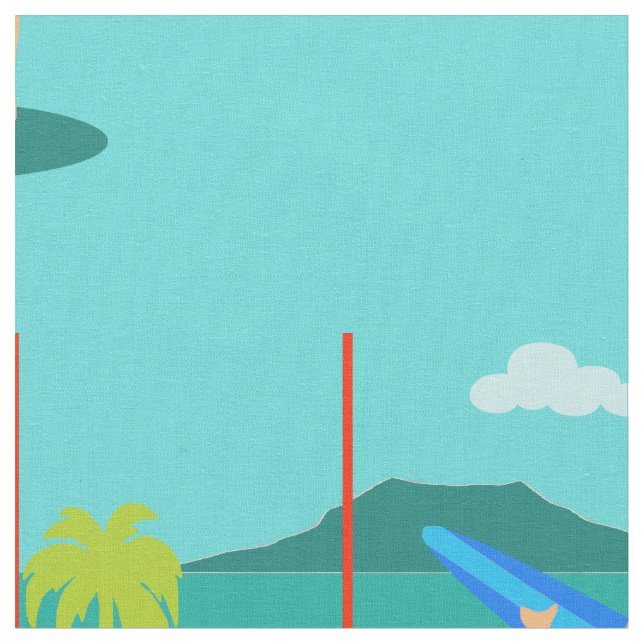 Retro surfareDudetyg Tyg (Närbild)