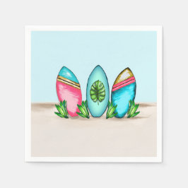 Retro Surfboard Pappersservett