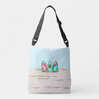 Retro Surfboard, Rosa Axelväska