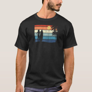 Retro Surfboard Surfa Vatten sport Surfer Sunset S T Shirt