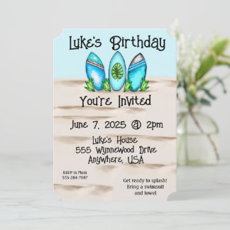 Retro Surfbrädor Inbjudningar