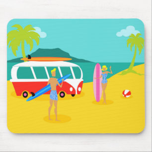 Retro Surfer par Mousepad Musmatta