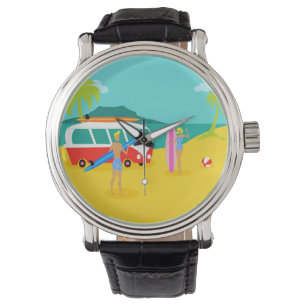Retro Surfer par Watch Armbandsur