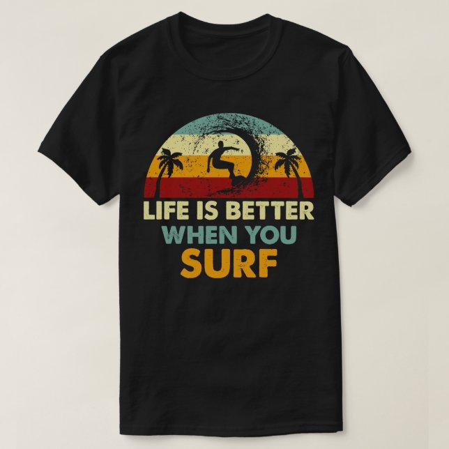 Retro Surfer T Shirt (Design framsida)