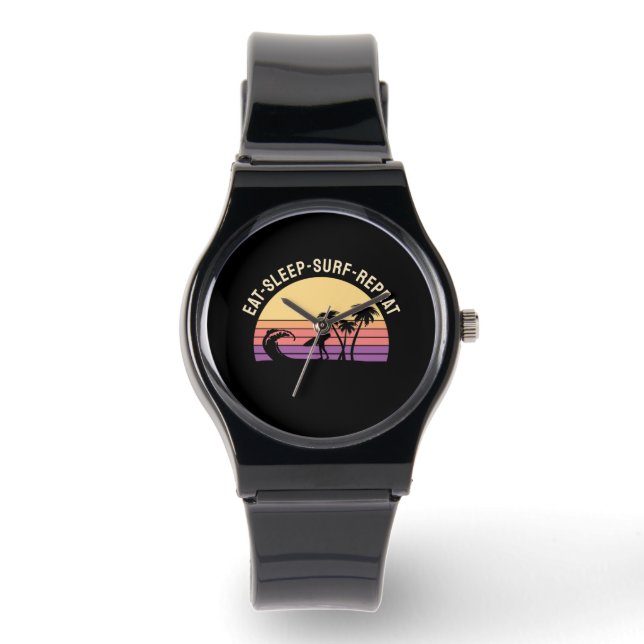 Retro Surfing Armbandsur (Framsida)