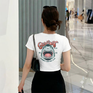 Retro Surfing Club Vintage Grafisk T-shirt