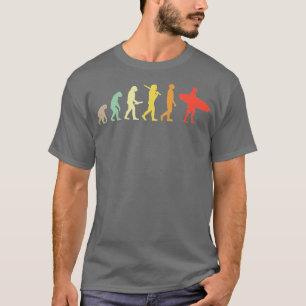 Retro Surfing evolution Gift för surfare T Shirt