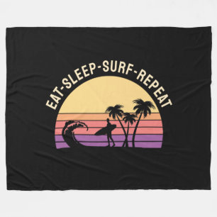 Retro Surfing Fleecefilt