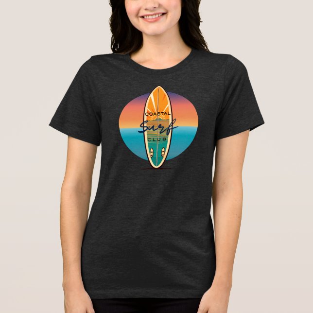 Retro Surfing Just Surf Tröja Surfarpresent Retro  (Framsida)