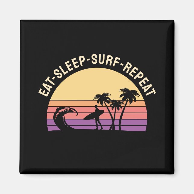 Retro Surfing Magnet (Framsidan)
