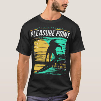 Retro Surfing Pleasure Point California Vintage Su T Shirt