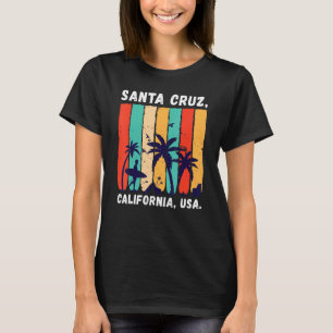 Retro Surfing Surfer Handflatan Surfa Spot Santa C T Shirt