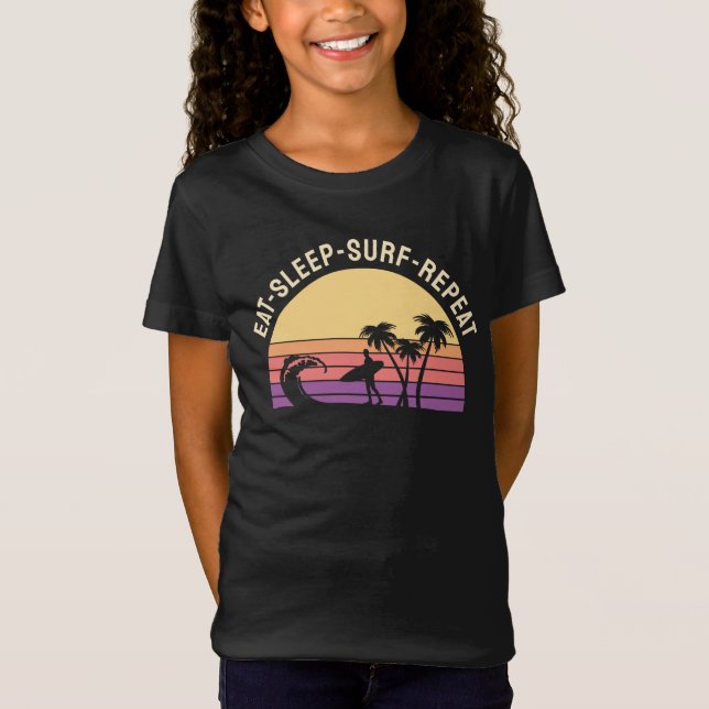 Retro Surfing T Shirt (Framsida)