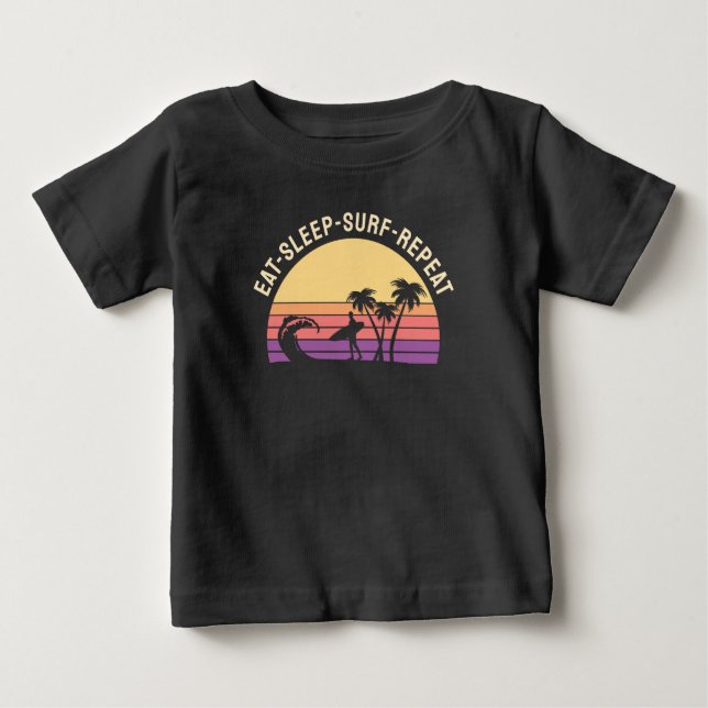 Retro Surfing T Shirt (Framsida)