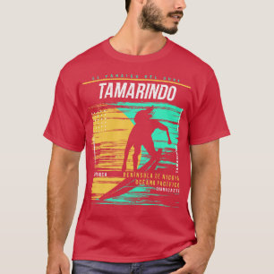 Retro Surfing Tamarindo Costa Rica Vintage Surfer T Shirt