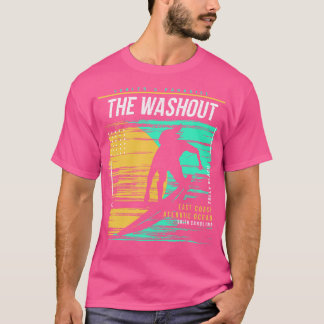Retro Surfing the Washout Folly Beach South olina T Shirt