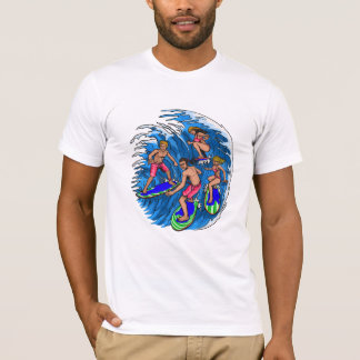 Retro Surfingssquadet Oceanvåg Grafisk T-Shirt