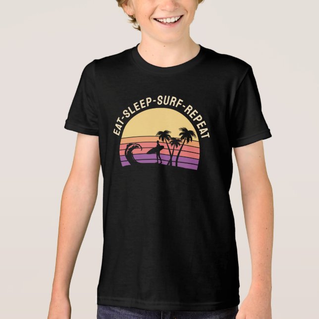Retro Surfning T Shirt (Framsida)