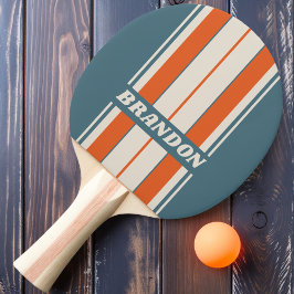 Retro Surfside Board Ränder med Namn Pingisracket