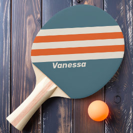 Retro Surfside-ränder med namn Pingisracket