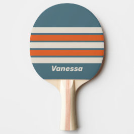 Retro Surfside tvärsrandig med namn Pingisracket