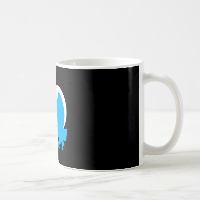 Retro Surfvåg Sol Sommar Kul Vibe för Strand Kaffemugg (Höger)