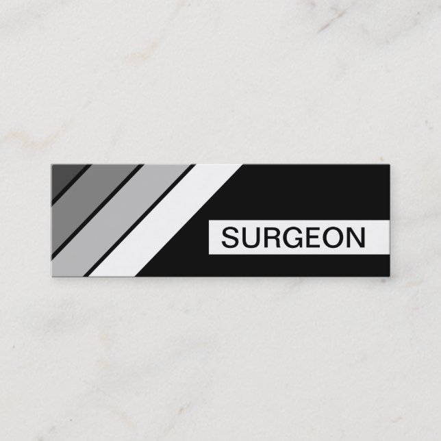 retro SURGEON Mini Visitkort (Framsida)