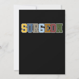Retro Surgeon Surgery Medical Doktor Neurology Gra Tack Kort