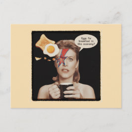 Retro Surreala ägg för frukost, i denna ekonomi Vykort