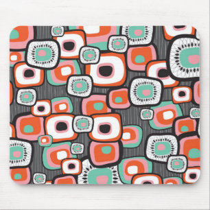 Retro Sushi Flower Squares Anpassningsbar Mousepad Musmatta