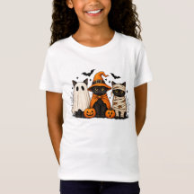 Retro Svart Katt Häxa Skräckinjagande Halloween Pu