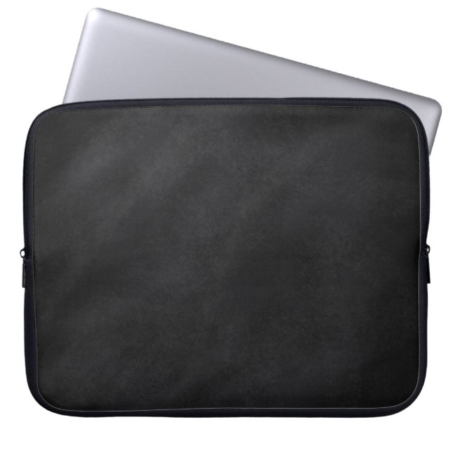 Retro Svart Kritbräda Struktur Laptop Fodral (Framsidan)