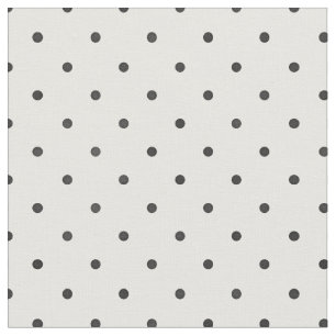 Retro, svart och vitt, litet polka dots mönster tyg