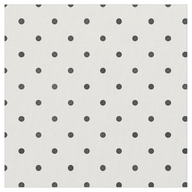 Retro, svart och vitt, litet polka dots mönster tyg (Närbild)
