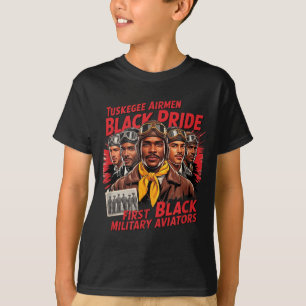 Retro svarta flygare Svarta historien Andra världs T Shirt