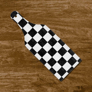 Retro svartvit schackbrädeskärbräda