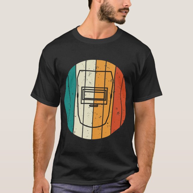 Retro svetsarmask svetsningströja vintage t shirt (Framsida)