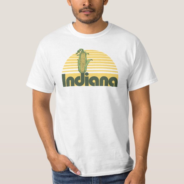 Retro Sweet Home Indiana T Shirt (Framsida)