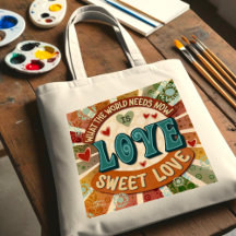 Retro Sweet Kärlek Roligt Modern inspirerande cita