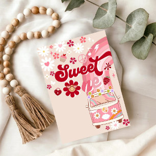 Retro Sweet One Födelsedagsinbjudan Inbjudningar