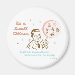 Retro "Swell Citizen" Magnet