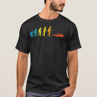 Retro Swimming-utveckling för simmare, sommar T Shirt