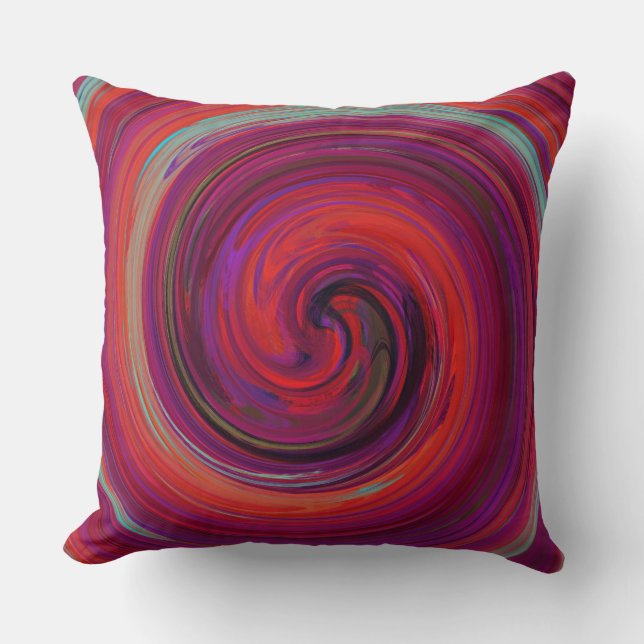 Retro Swirl Abstrakt Art. 8 Kudde (Framsida)