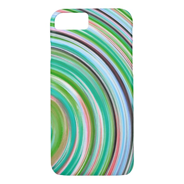 Retro Swirl Abstrakt Art Case-Mate iPhone Skal (Baksida)